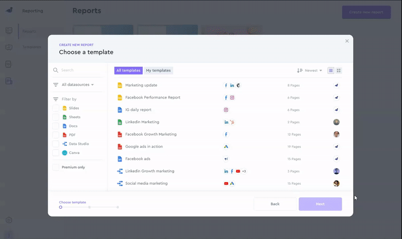 Quick Prototype of Report Creation