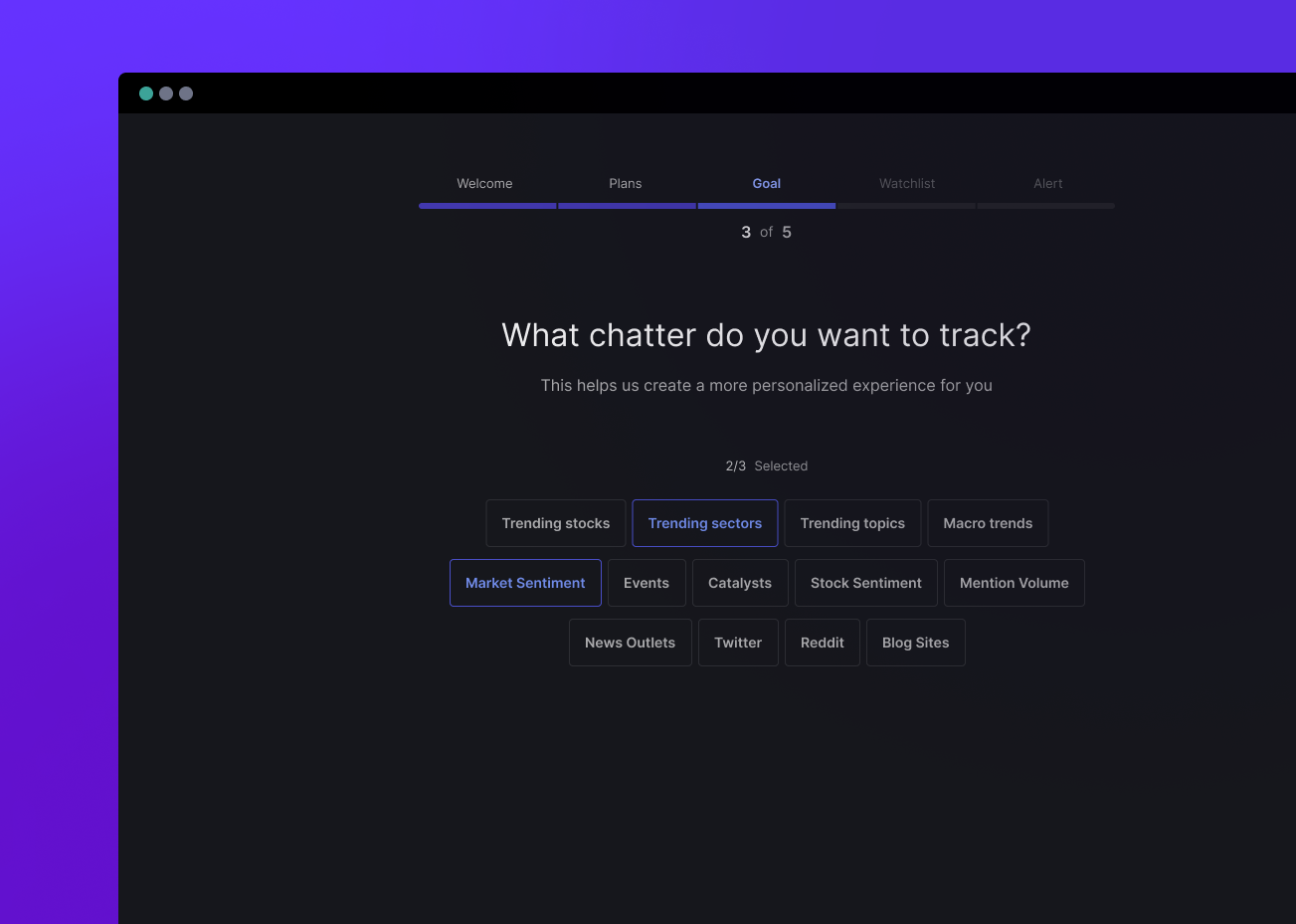 Uptrends.ai onboarding